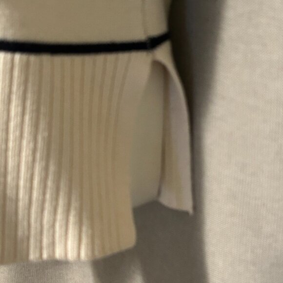 Zara Breton Stripe Cream and Black Sweater - Size Medium to L:arge - Picture 3 of 12